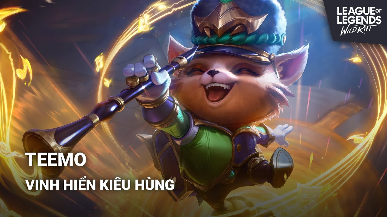 Trang Phục Teemo - Vinh Hiển Kiêu Hùng | LMHT: Tốc Chiến