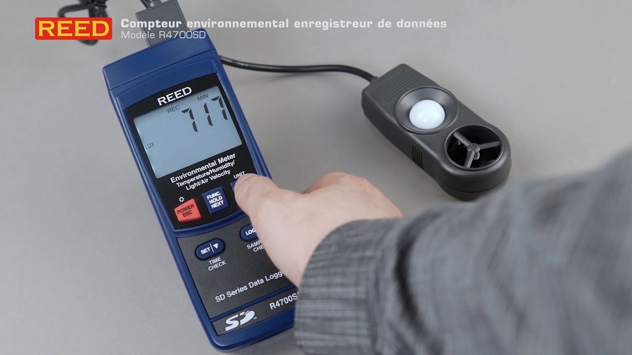Mesurez diverses températures avec le compteur environnemental à enregistrement de données R4700SD