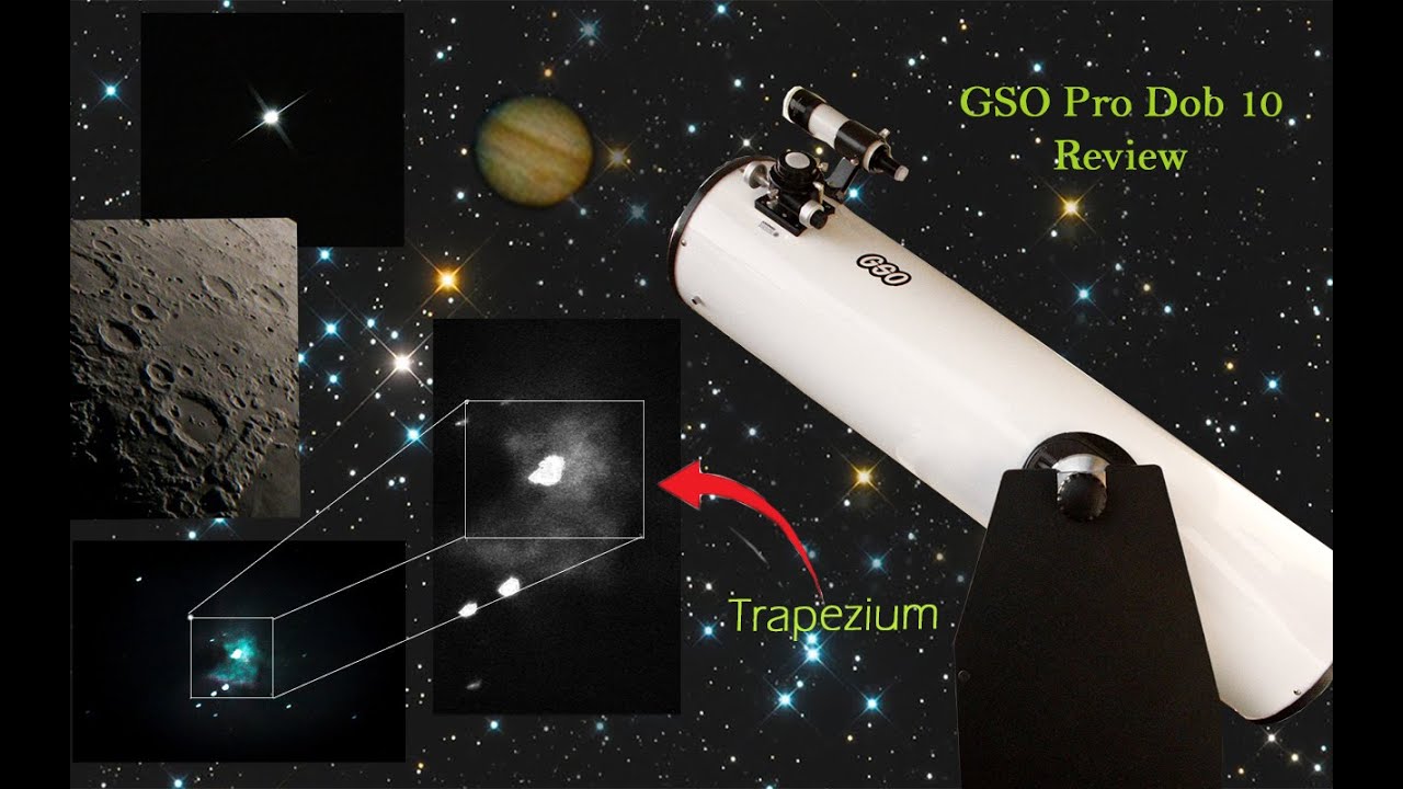 Capturing Stars, nebula and moon (10 inch Dobsonian Telescope review)