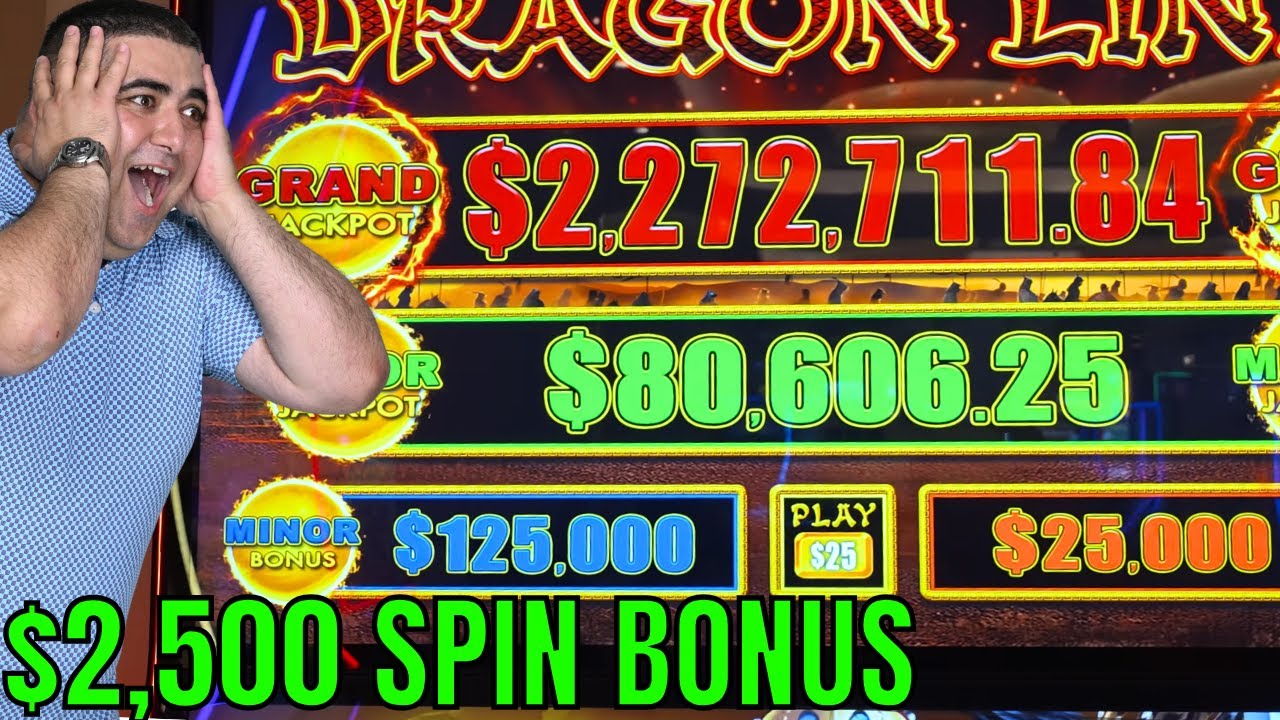 БОНУС НА ВРАЩЕНИЕ $2500 на игровом автомате Dragon Link со ставкой $2 272 711,84