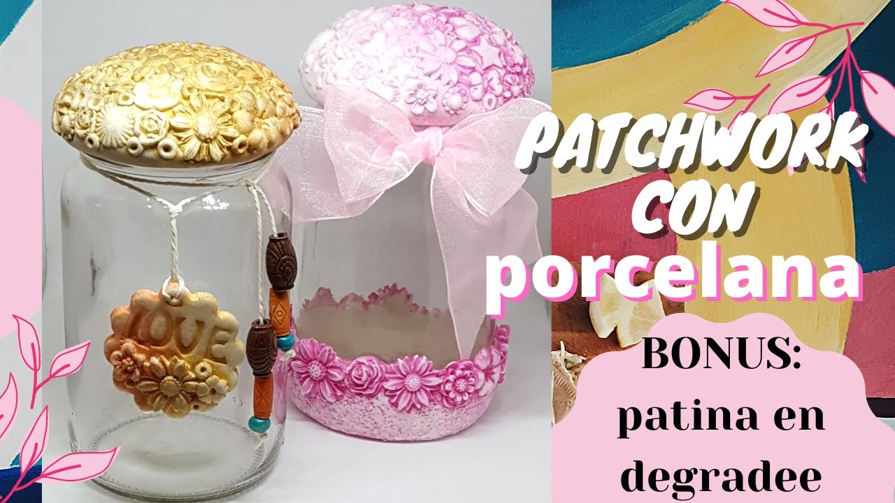 TECNICA de Patchwork en porcelana fria.
