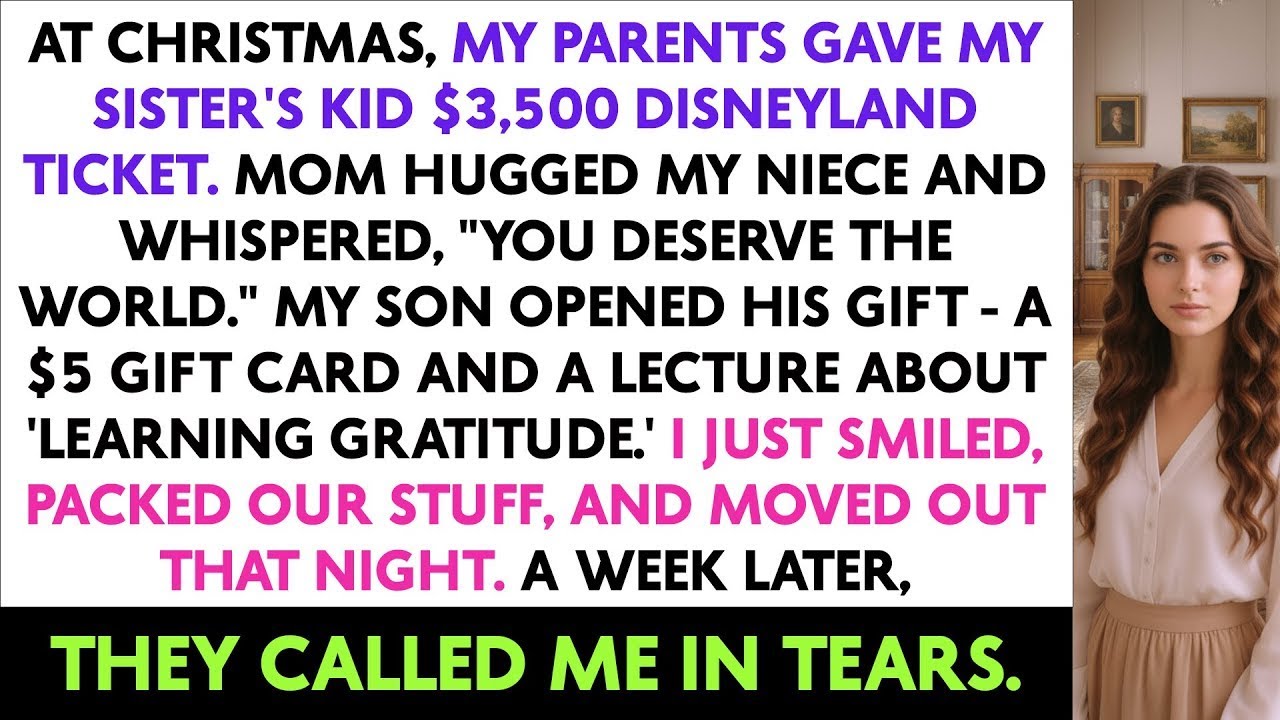 At Christmas, My Parents Gave My Sister’s Kid $3,500 Disneyland Ticket. Mom Hugged My Niece And...
