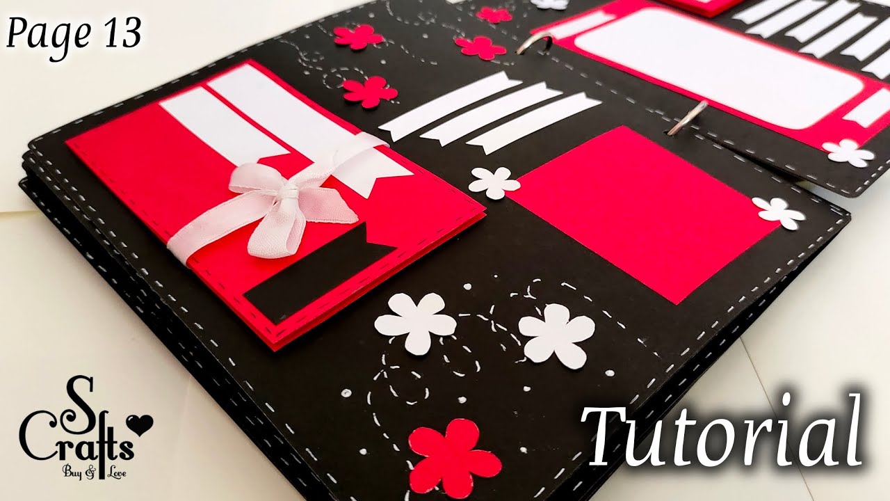 Scrapbook Tutorial  ✂️ Page 14 handmade birthday card ideas | paper crafts | diy scrapbook ideas