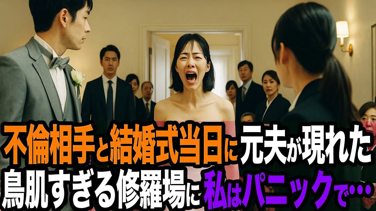 【シタ妻】不倫相手と結婚式当日に元夫が…鳥肌すぎる修羅場に私はパニック。祝福が地獄に変わった瞬間【修羅場朗読】