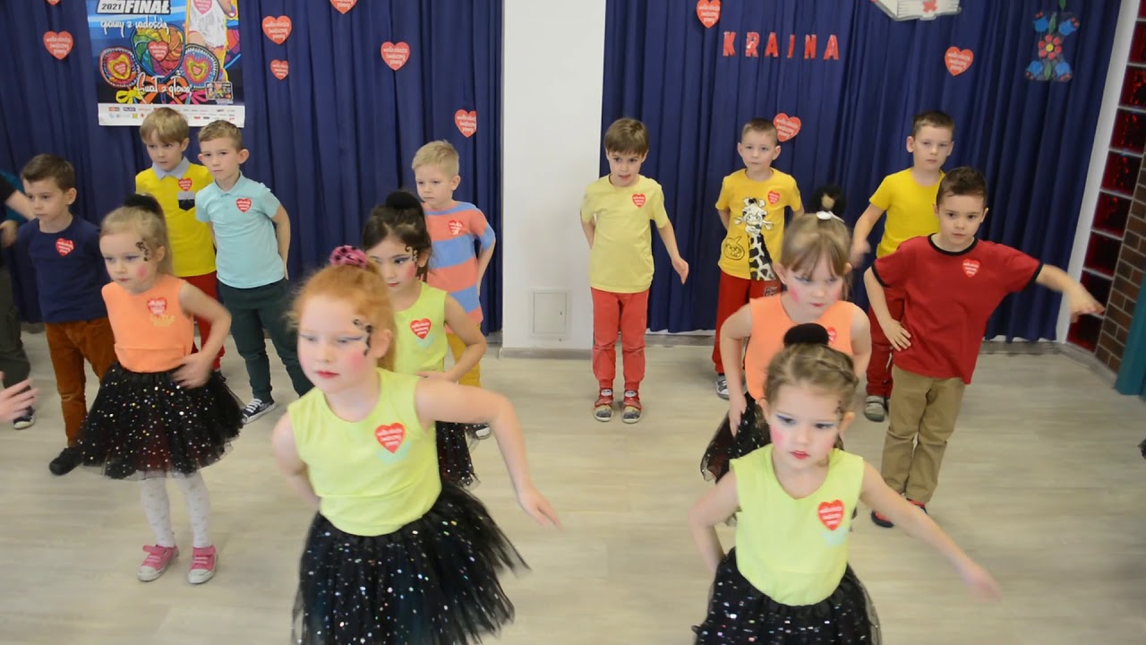 Makarena - taniec w wykonaniu dzieci z przedszkola Baśniowa Kraina dla WOŚP 2021