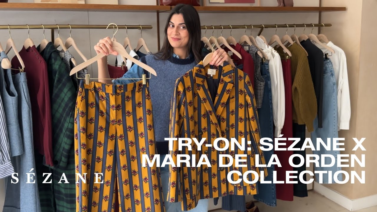 Try-on: Sézane x Maria de la Orden Collection | Sézane