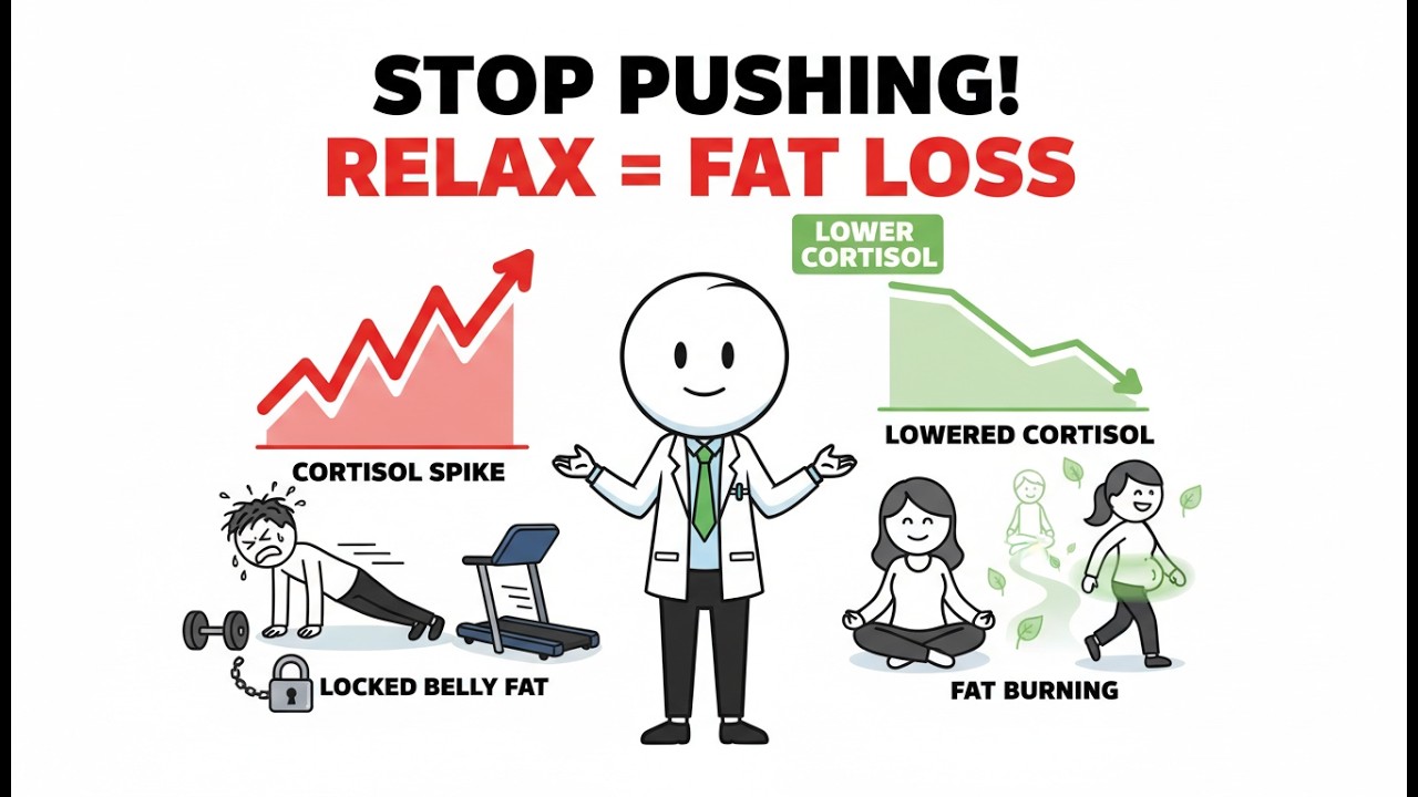 Why Relaxation Can Burn More Fat Than Workouts (Lower Cortisol = Fat Loss)