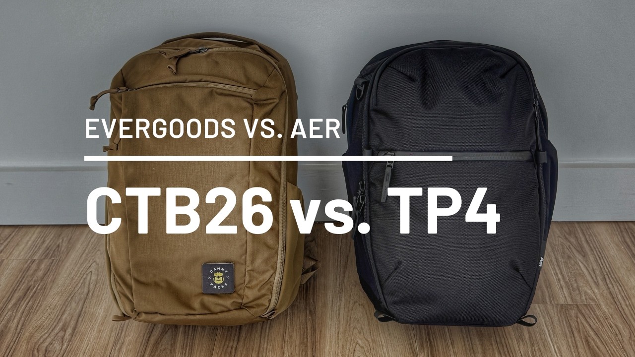 Evergoods CTB26 против Aer Travel Pack 4 (28) - Сравнение минималистичных дорожных рюкзаков GOAT!