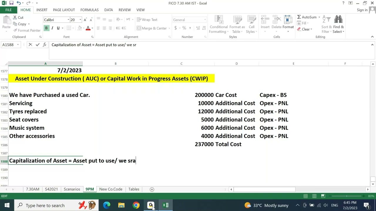 SAP FICO ENGLISH S4HANA: Asset Under Constructions (AUC / CWIP) - 01