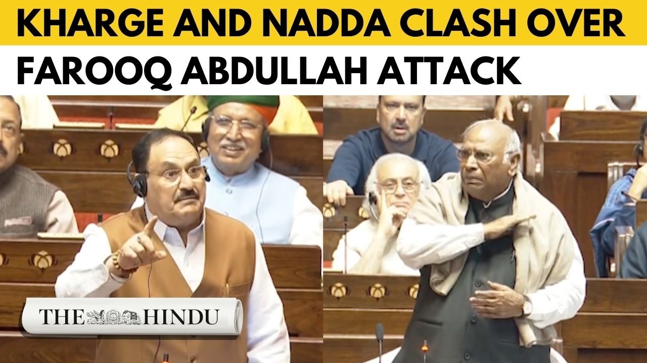 Kharge confronts Nadda over Farooq Abdullah attack