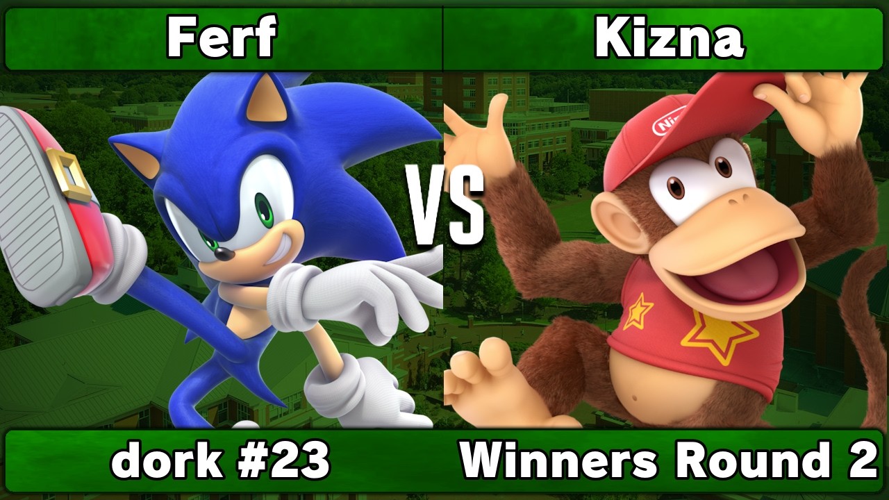 Ferf (Sonic) vs Kizna (Diddy Kong) | Winners Round 2 | dork biweekly #23