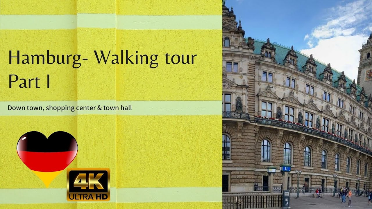 🏰🏰Hamburg walking tour Part I / walking tour / visit Hamburg / Walking in Hamburg
