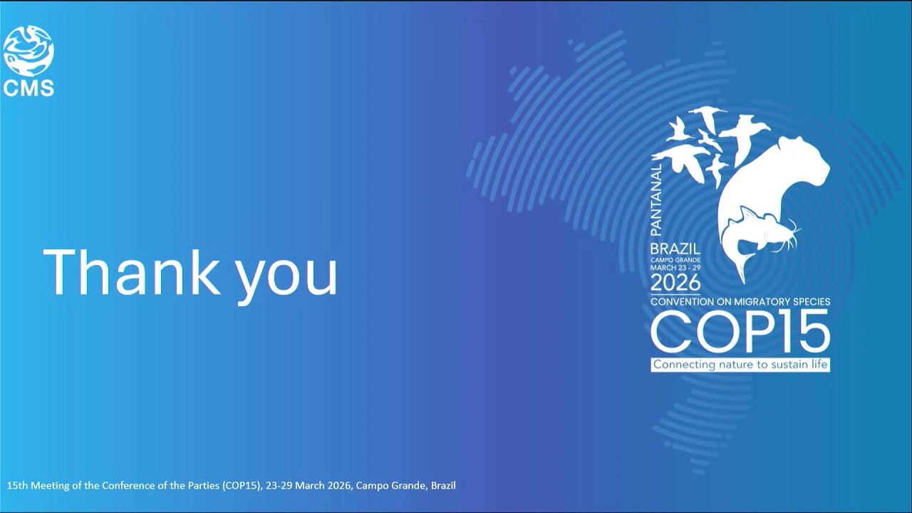 CMS COP15 - 2nd day [SP] / 24 March plenary morning session