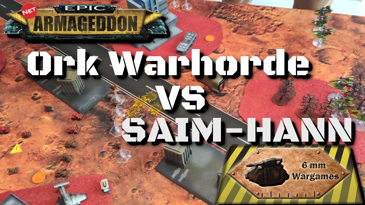 Ork vs Eldar - Epic Armageddon (Minigeddon)