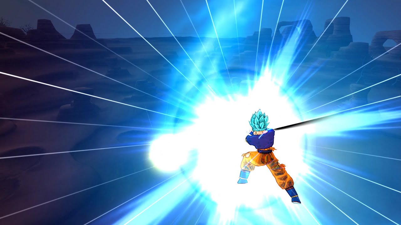 Goku SSJ Blue VS Vegeta SSJ Blue | DBZ Budokai Tenkaichi 4 Beta 13.2 [60FPS]