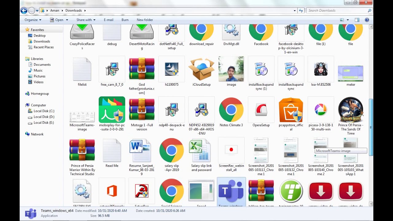 how to install ms teams on windows 7