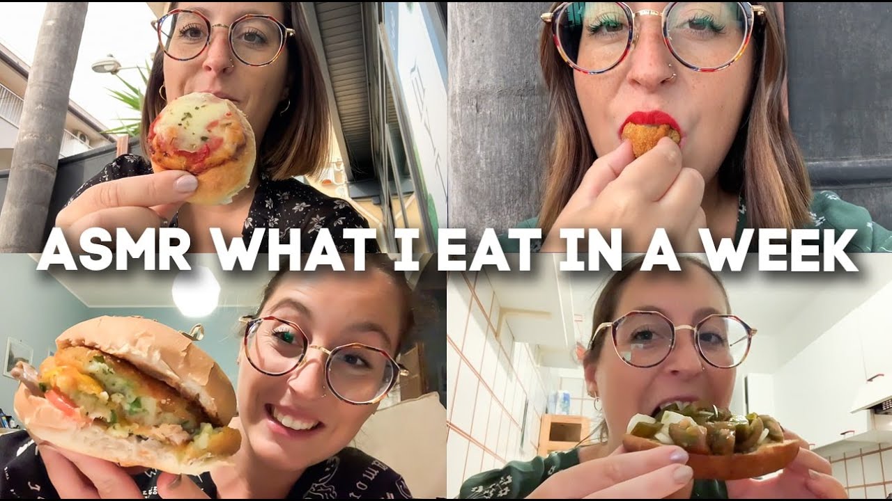 ASMR | WHAT I EAT IN A WEEK 🤤 (en Italie)