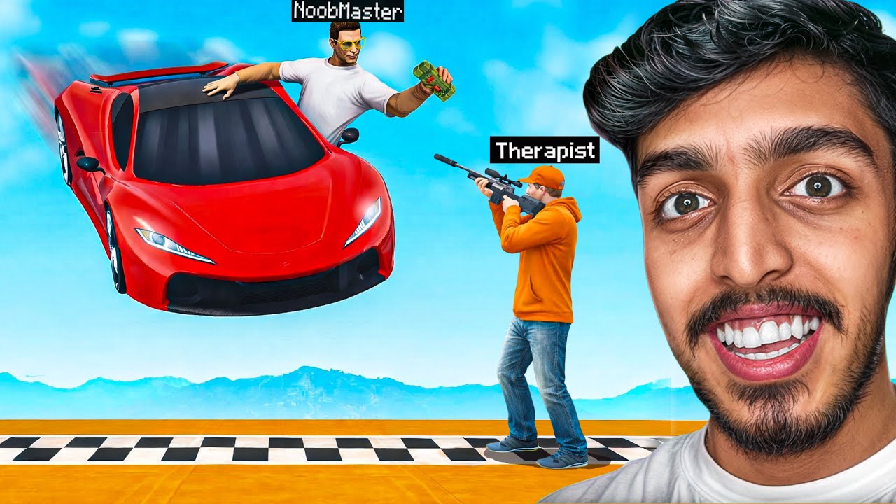 GTA 5 : I STOPPED NoobMaster to WIN the Race 😂🏁