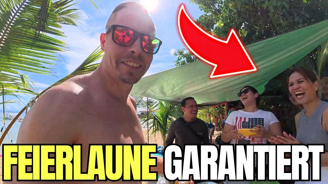 Gastfreundschaft pur: Filipinos laden mich zur Strandfeier ein! 🇵🇭🥂