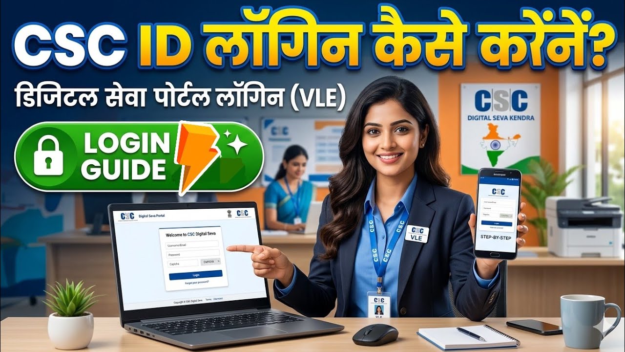 CSC ID Login Kaise Kare 2026 | CSC Portal Login Step by Step Guide (Easy Method)