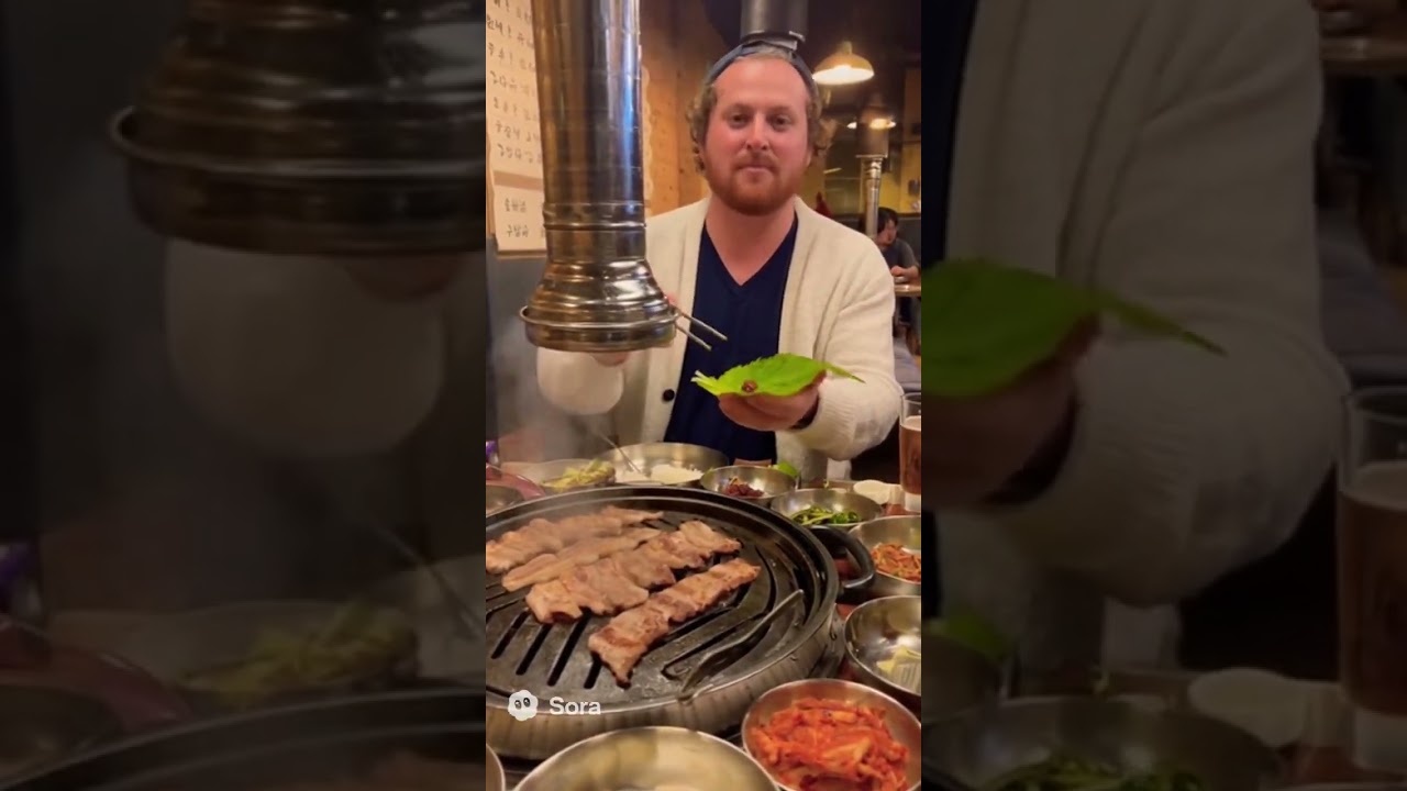 A Foreigner&rsquo;s First Bite of Korean BBQ Ssam in Hongdae 🇰🇷🔥