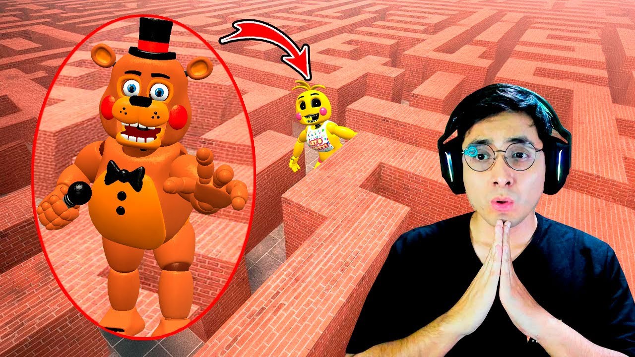 ¿Podrán los ANIMATRONICOS de FNAF 2 ENCONTRARME EN UN LABERINTO INFINITO? - Garry's Mod