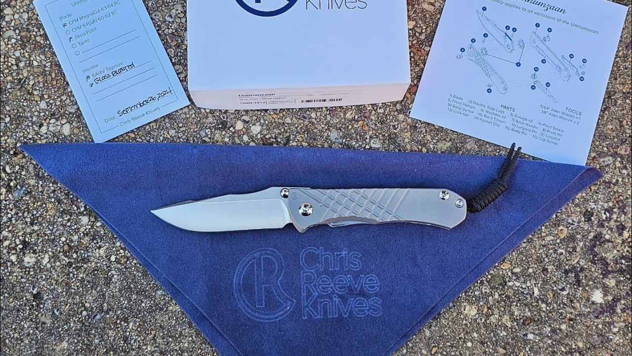 Unboxing Chris Reeve Umnumzaan in Magnacut Glass Blasted / Polished! @chrisreeveknives7828 #edc