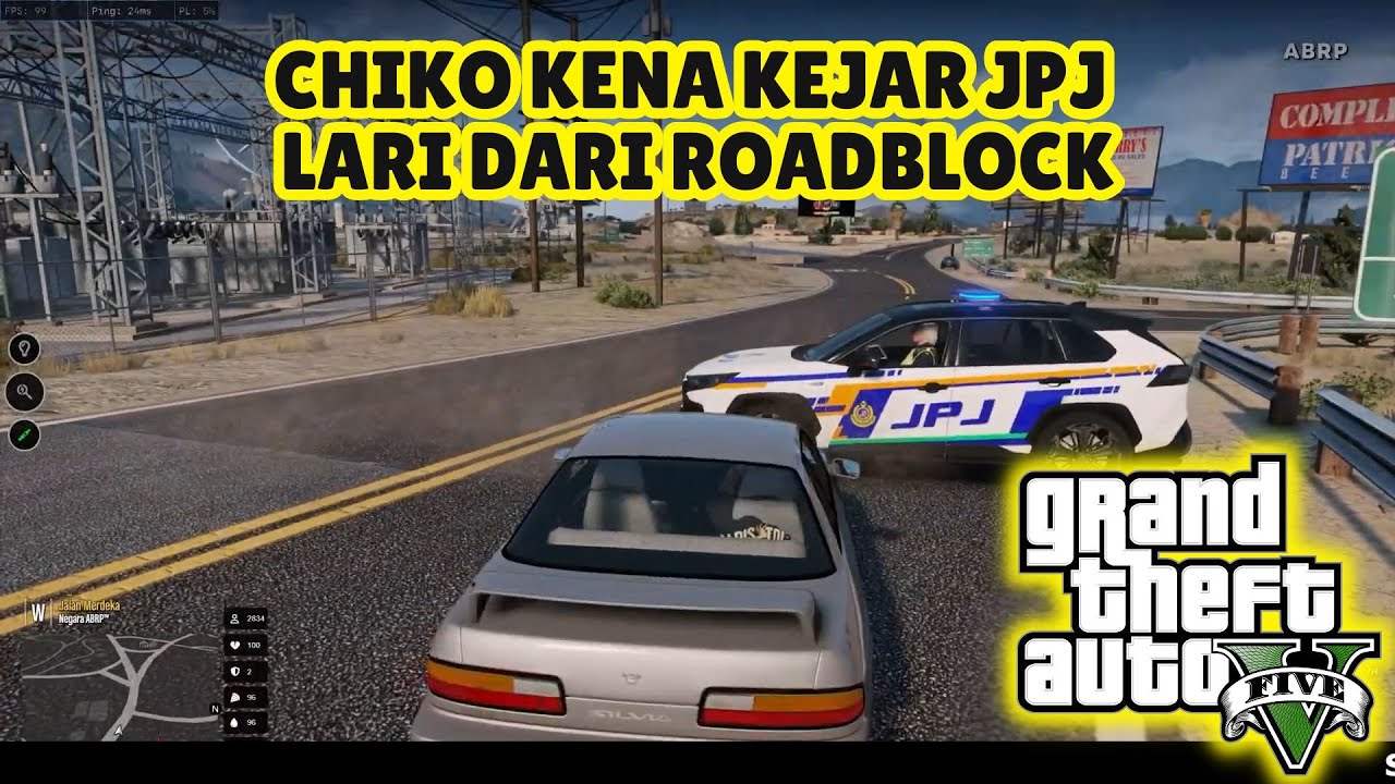 🔴 GTA 5 | CHIKO KENA KEJAR JPJ LARI DARI ROADBLOCK