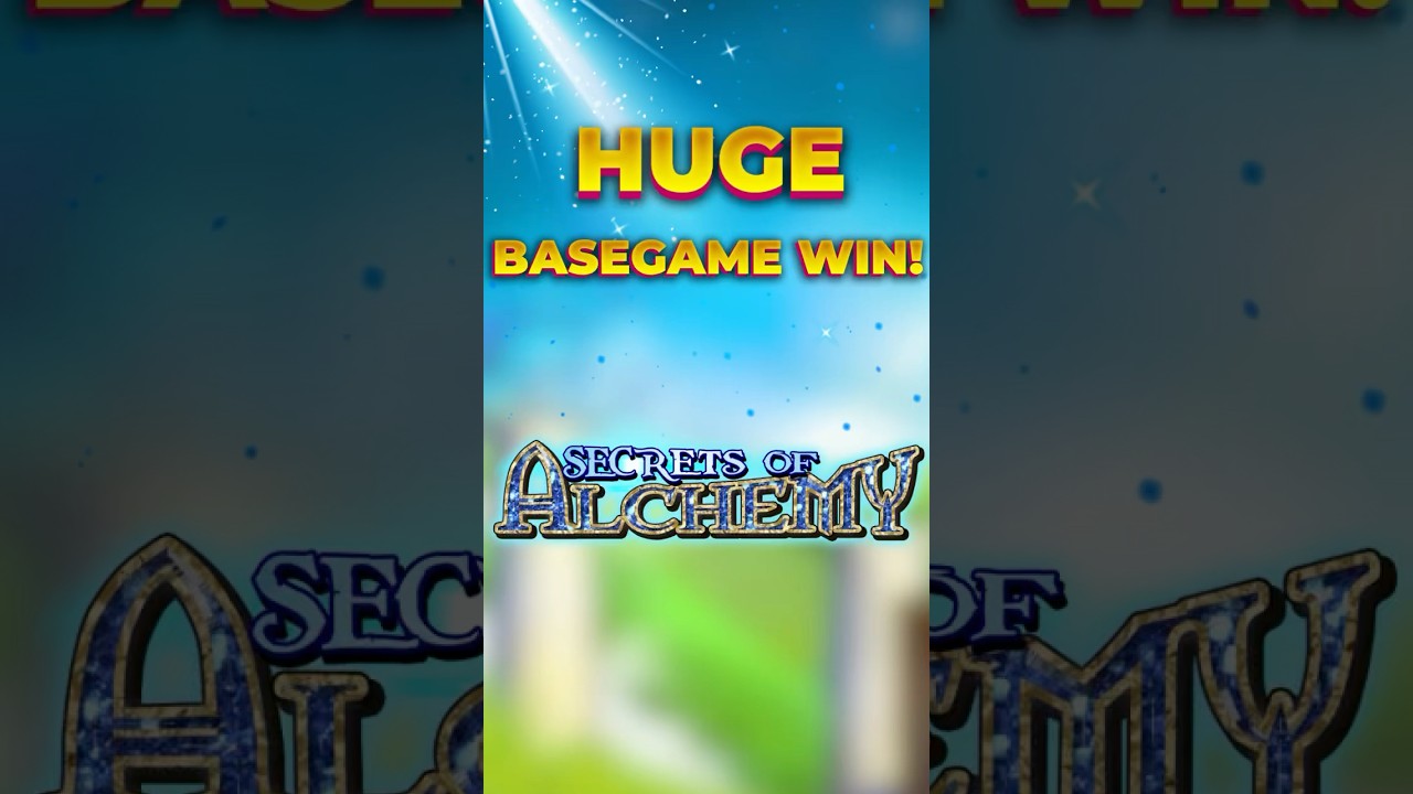 HUGE BASE GAME WIN ON SECRETS OF ALCHEMY 👑 #shorts