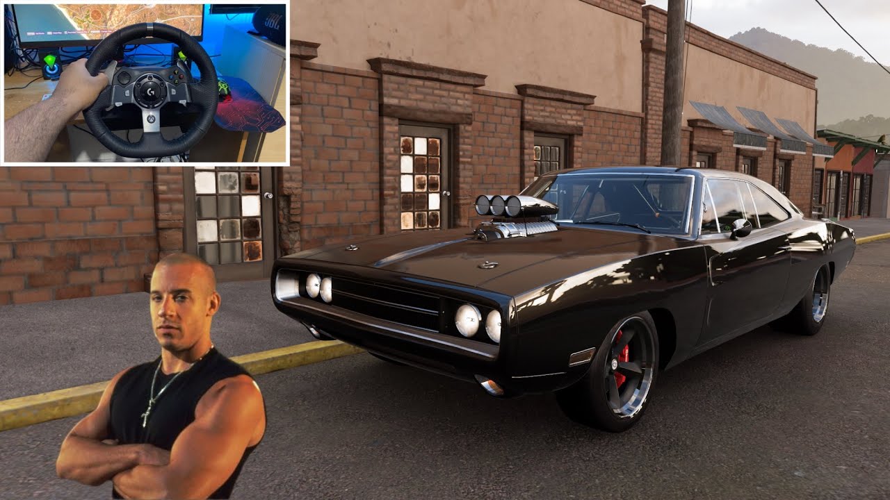 Dodge Charger RT (Dominic Toretto - Fast X) - Forza Horizon 5 (Steering Wheel) Gameplay