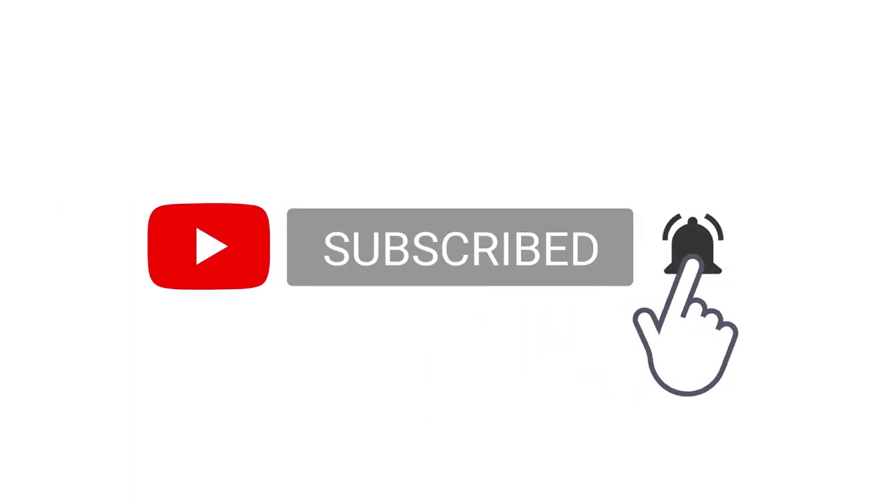 YouTube subscribe, bell icon and like comment and sounds white screen no copyright