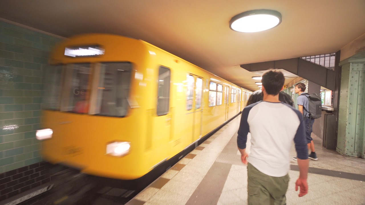 Germany, Berlin, U-Bahn ride from Gesundbrunnen to Pankstraße
