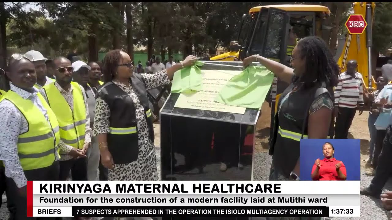 Foundation for the construction of a modern maternity wing laid at Mutithi Health Centre