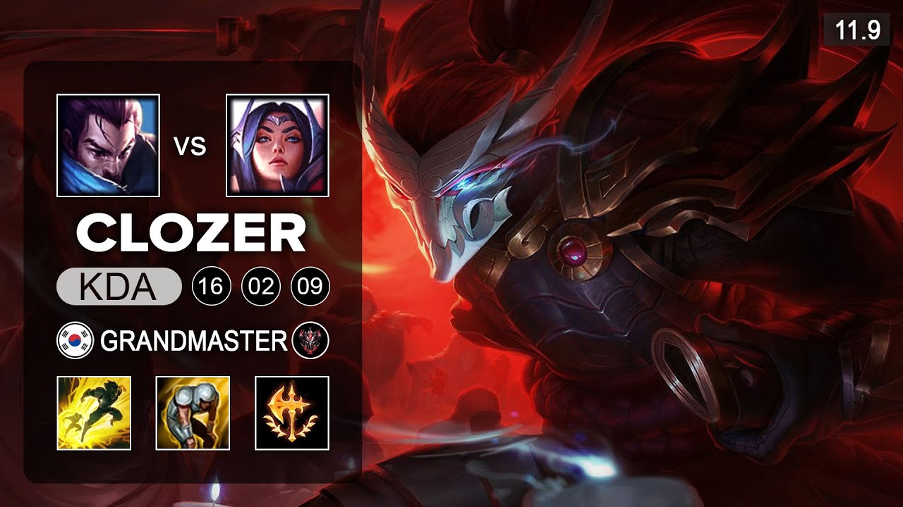 T1 Clozer Yasuo Mid vs Irelia - KR Grandmaster Patch 11.9
