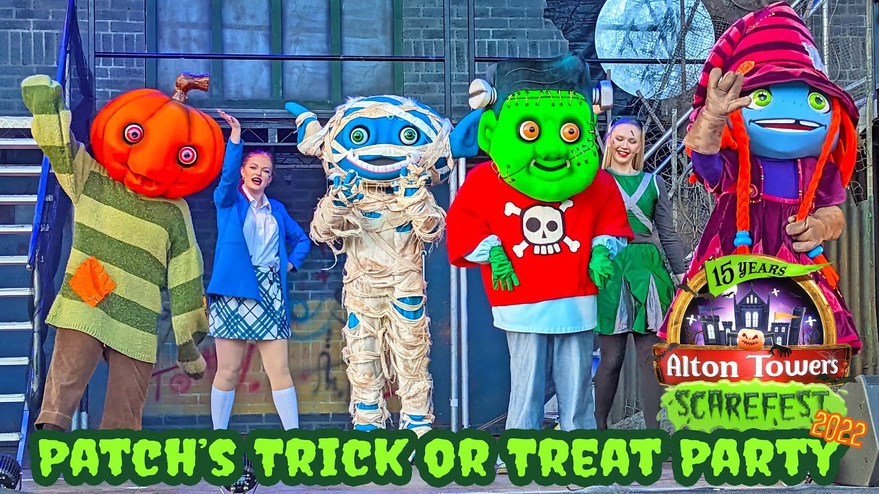 Patch's Trick or Treat Party | Family Fun at Scarefest Alton Towers (Oct 2022) [4K]