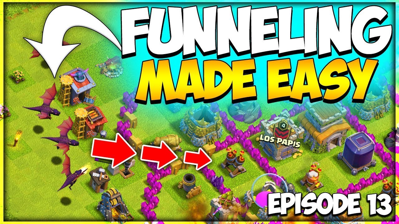 Best TH 8 Dragon Funneling Guide Ever! | TH 8 F2P Let's Play Series Ep. 13 | Clash of Clans