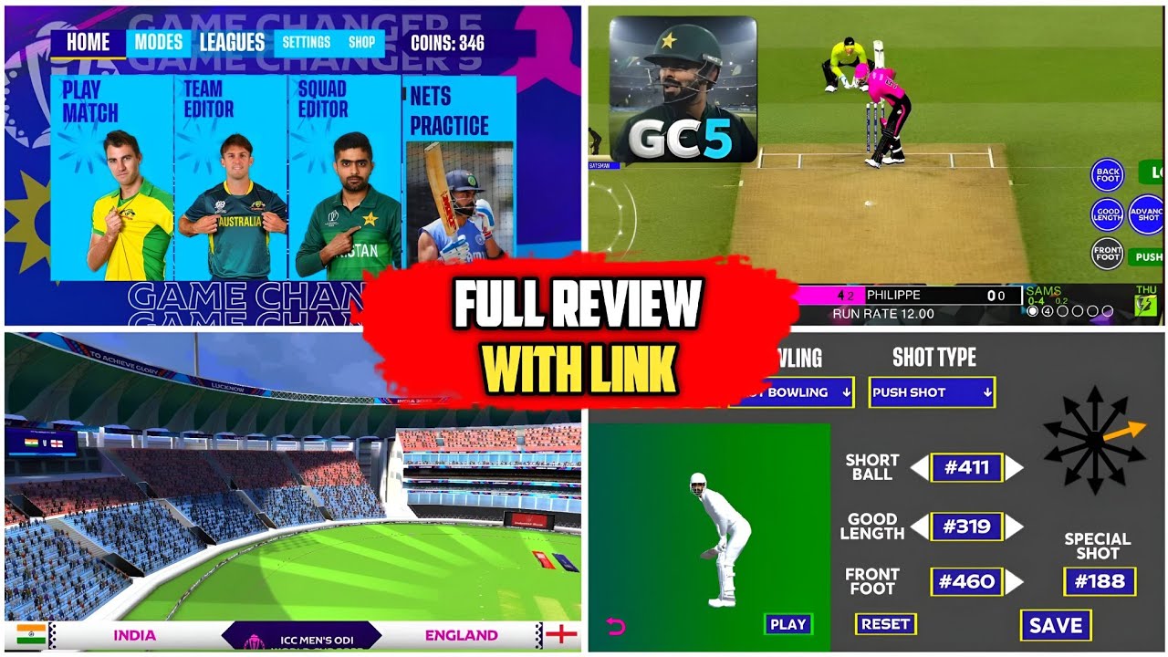 🥶 Download Now Game Changer 5 V4.1 Update Full Details Review 🔥 BBL Add New Shots Maps & Stadium 🏟️