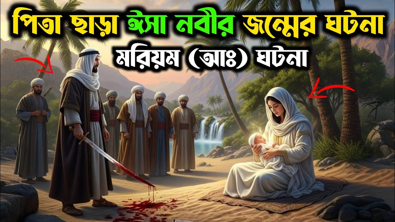 হযরত ঈসা (আঃ) এর জন্মের অলৌকিক কাহিনী || মরিয়ম আঃ এর জীবনি || ইসলামিক কাহিনী || Islamic Story