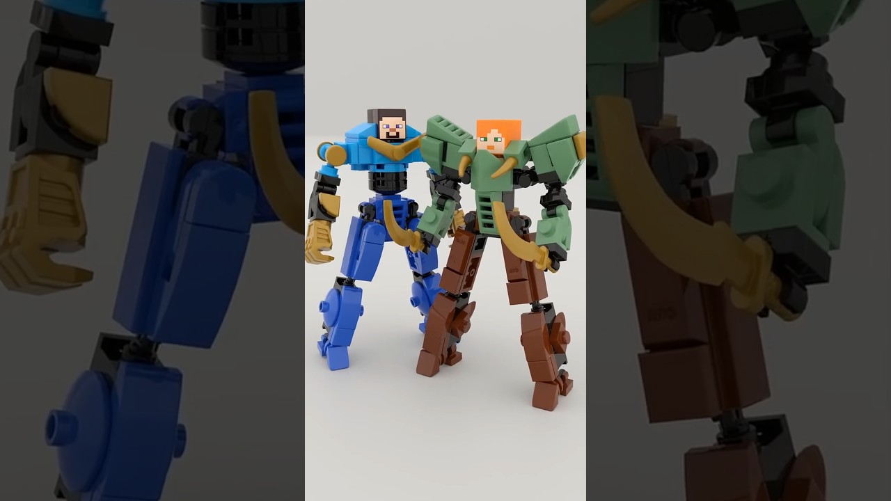 Micro LEGO Steve Mech Satisfying Speed Build 
