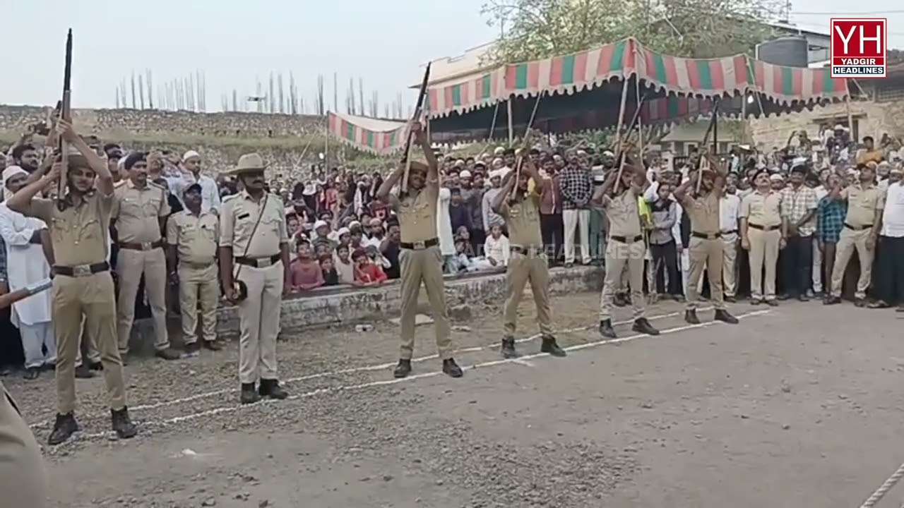 GUARD OF HONOUR TO LATE DR SYED SHAH KHUSRO HUSSINI SAHEB SAJJADA NASHEEN HAZRATH KHAJA BANDANAWAZ