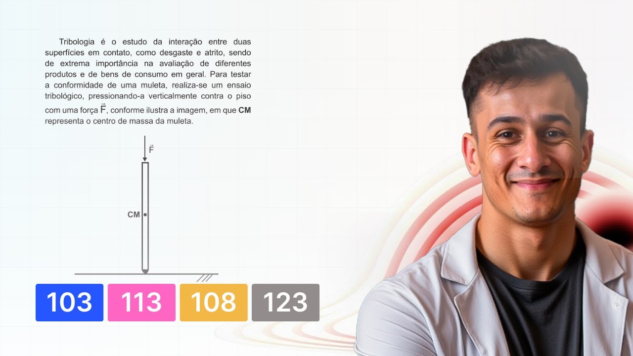 ENEM 2022 D2 — Tribologia é o estudo da interação entre duas superfícies em contato, como desgaste e