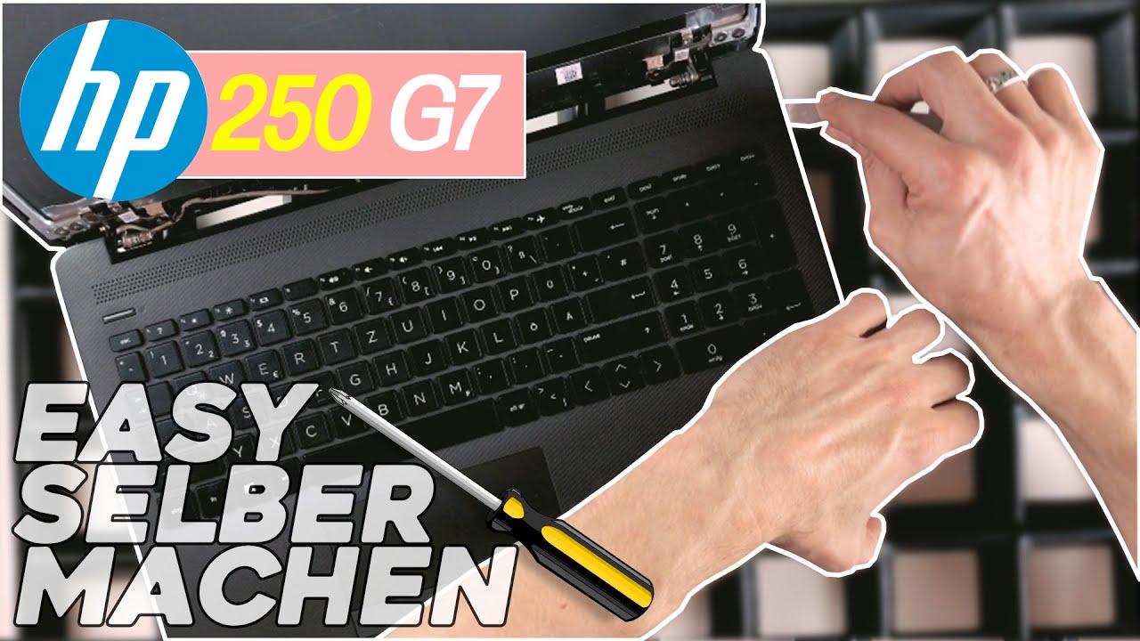 HP 250 G7 von Innen - RAM, SSD, Akku, Lüfter wechseln - Tutorial