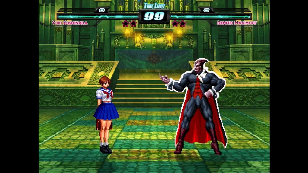 M.U.G.E.N. Yuki Kushinada KOFA Battles - Demitri Maximoff SVC (varo_hades)