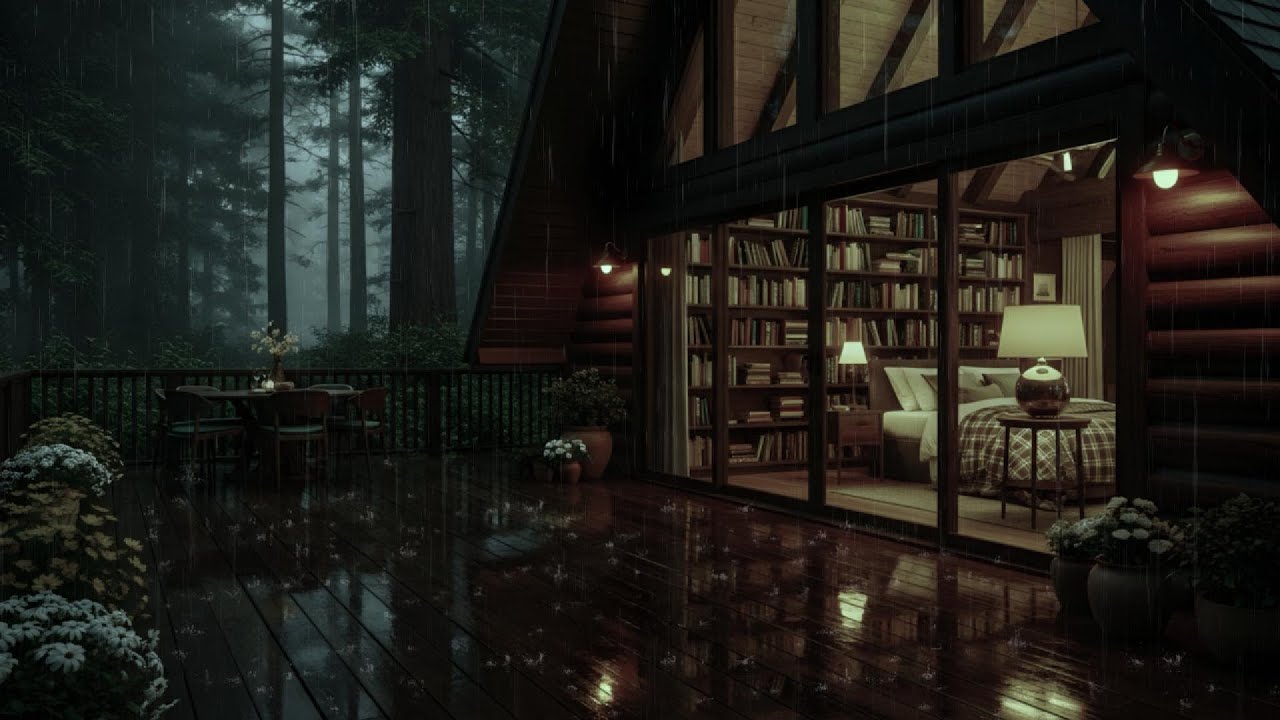 Night Rain White Noise for Deep Sleep 🌙 | Insomnia Relief, Anxiety Calm & Relaxation