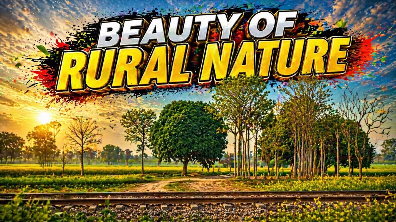Beauty of Rural Nature 🌿 Peaceful Village Life Quotes