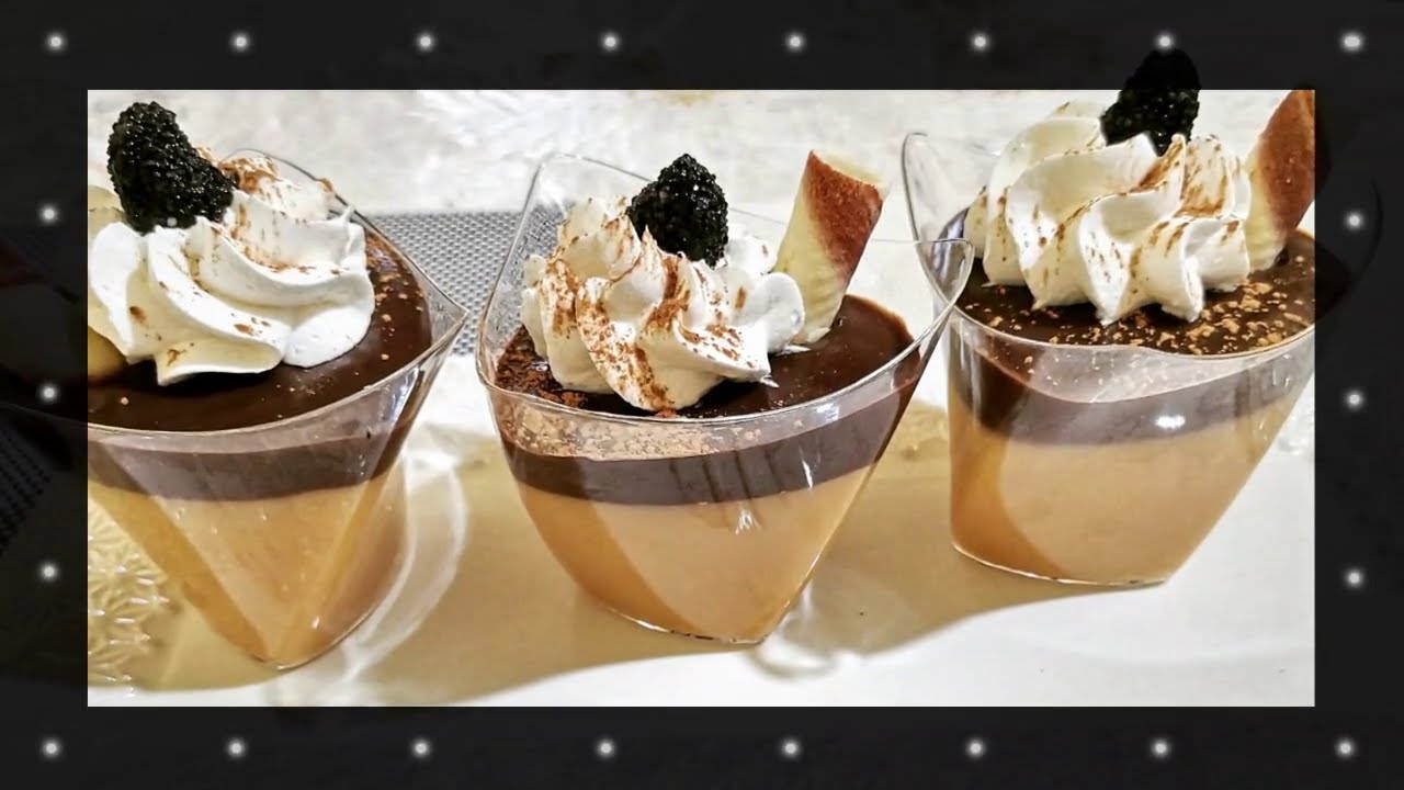 تحلية الكراميل والشكولا من اروع التحليات بنتها رهيبة