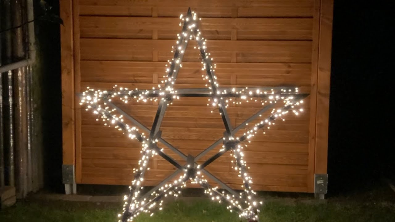 Leuchtstern ohne Klappböcke gebaut, dafür mit 