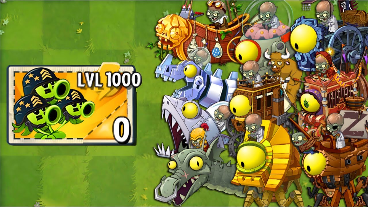 Every Random Plants LEVEL 1000 Power-Up vs ALL Final Bosses Fight! - PvZ 2 Final Boss