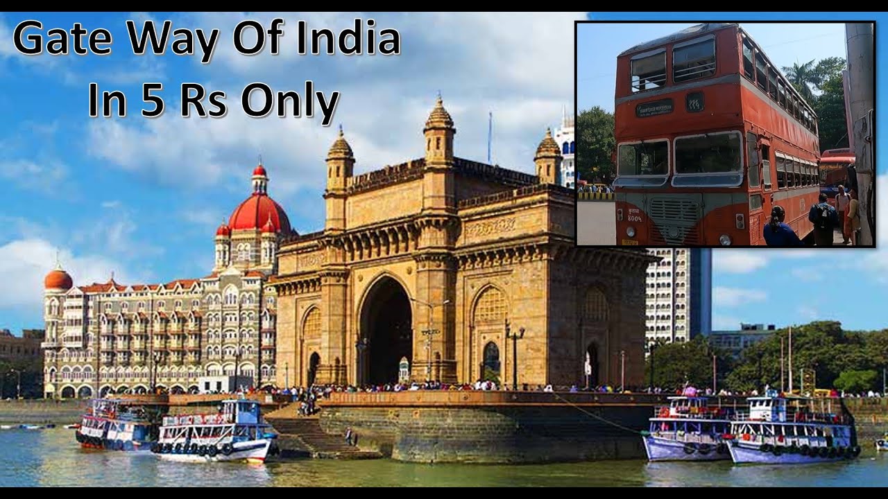 Gate way of India in 5 Rs with BEST bus service. 