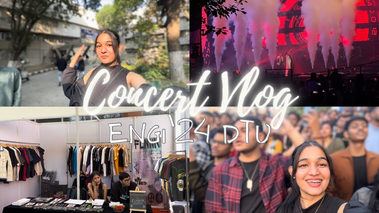 Vlog #3 | I attended my first RAGA CONCERT 🤩 ENGI fest DTU’24 | Shreya Ghoshal
